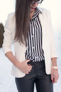 Weißer Blazer | simply black an... | Style my Fashion