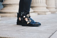 Schwarze Cut-Out Boots