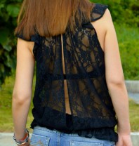 black lace ...keep it casual