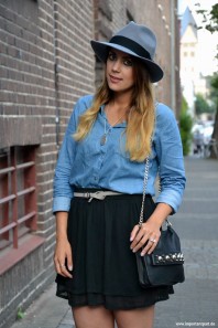 H&amp;M Filz Hut | Denim Love | Style my Fashion