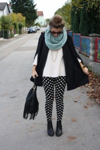 Punkteleggings | Herbstblatt | Style my Fashion