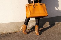 Apricotfarbene Handtasche kombinieren: 'Hermes Paris Birkin 40' (Damen, Tasche, orange, Bilder) | Style my Fashion