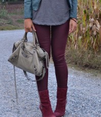 Röhre in bordeaux | Herbst-Style | Style my Fashion