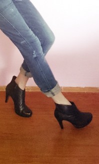 Ankle Bootie mit Plateau