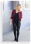 BURGUNDY MEETS LEATHER | Style my Fashion