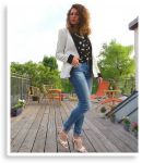 Outfit: Dots & Blue Jeans | Style my Fashion
