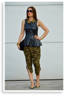 Camo&Black Peplum | Style my Fashion
