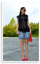 Black lace ... keep it casual | Style my Fashion
