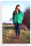 Green coat | Style my Fashion