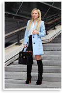 Baby blue coat | Style my Fashion